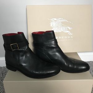 Black Burberry boots